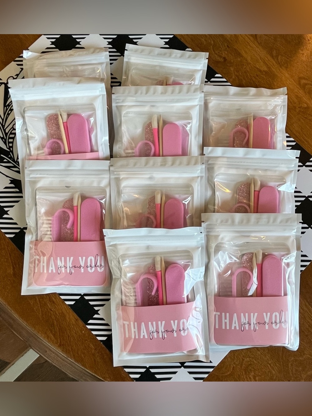 QTY 10 Pink Mini Manicure Set - Packaged NEW